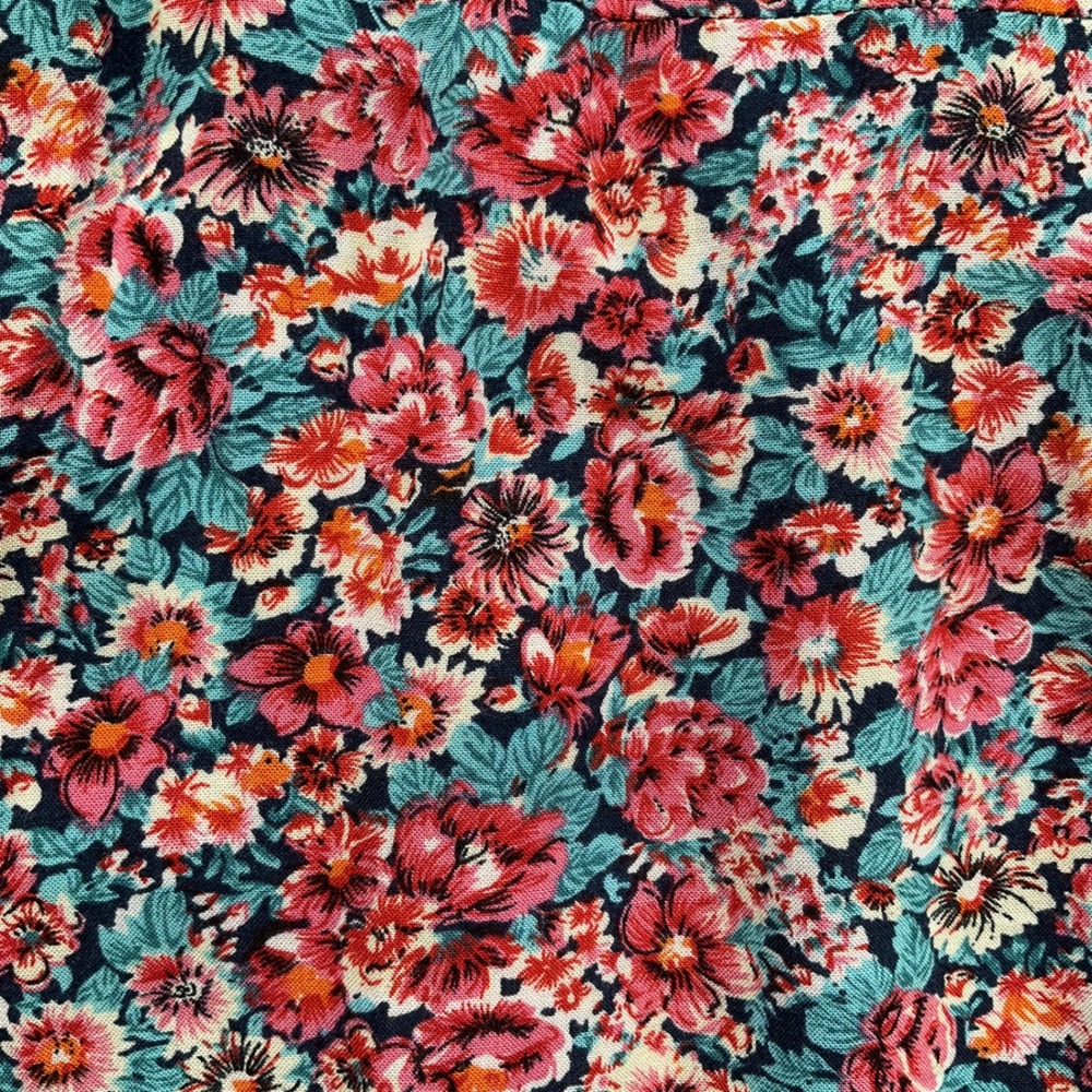 New Look Floral Smocked Back Sundress with Braided Belt M Cottagecore Boho Retro - Picture 7 of 14